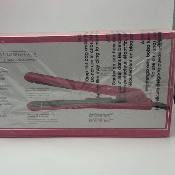 ARIA BEAUTY Pink Sugar 1" Ceramic‎ Hair Straightener-NWT - Picture 6 of 7